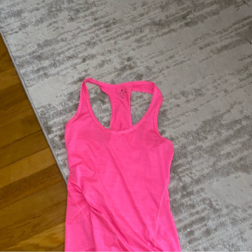 Altheta hot pink racer back workout tank top